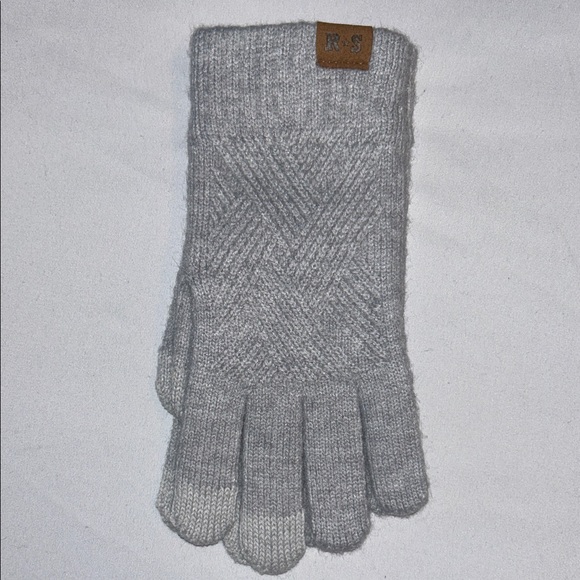 Reach Star Weave Design Thermal Knit Touch Screen  Set of 2 Gloves OSFA - Picture 3 of 16